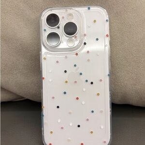 Polka Dot Clear Phone Case
